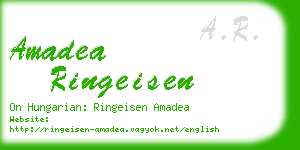amadea ringeisen business card
